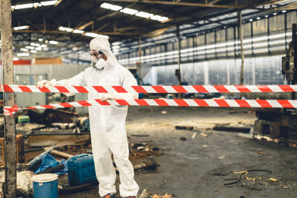 Professional Infectious Disease Decontamination technician working in Washington Grove, MD